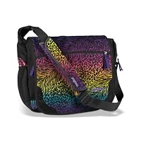 JANSPORT Printed Elefunk Messenger Bag (Black Animal Frenzy